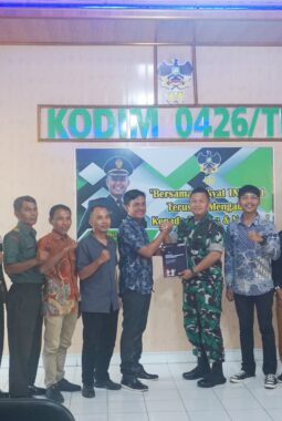 Dandim 0426/TB Sambut Hangat Audiensi KPU Tulang Bawang