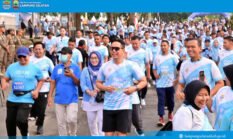 Ribuan Warga Serbu Fun Run Lamsel Fest 2025, Bupati Egi dan UKP Zita Anjani Lari Bareng Bersama Peserta