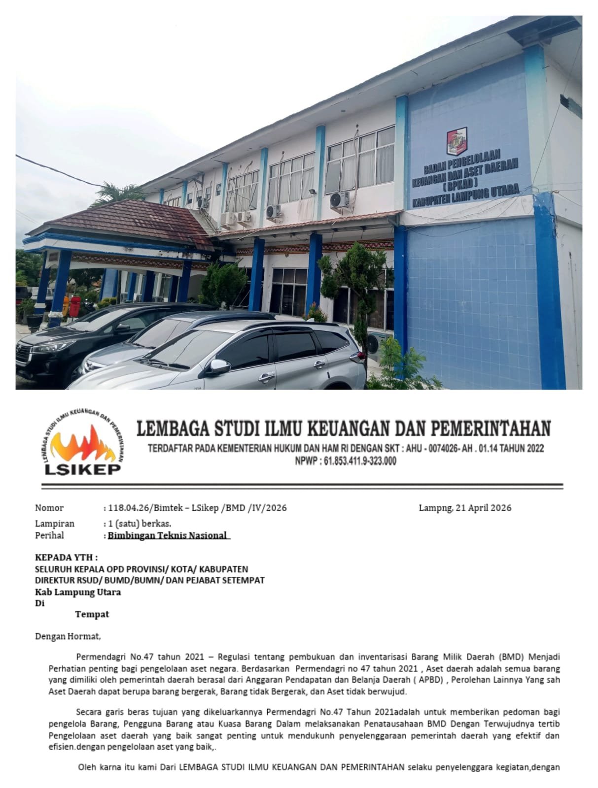 Bimtek Aset di Lampung Utara Senilai Rp 5 Juta Per Peserta Diduga Jadi Ajang Bancakan, Cashback Capai Rp 1 Juta Per Orang