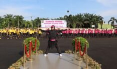 Jaga Kebugaran, Polres Mesuji Gelar Olahraga Bersama Bhayangkari
