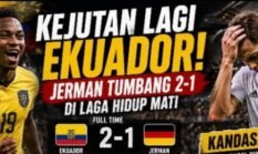 Kejutan, Jerman Ditekuk Equador 2-1