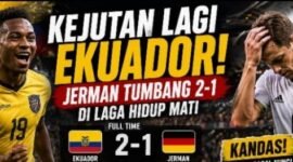 Jerman Telah Pil Pahit saat hadapi Equador. Skor 2-1 utuk Equador jadi pil pahit bagi Tim Fanser [Net/ist]