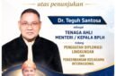 Penunjukan Dr. Teguh Santosa sebagai Tenaga Ahli Menteri/Kepala Badan Pengendalian Lingkungan Hidup (BPLH) bidang Penguatan Diplomasi Lingkungan dan Pengembangan Kerja Sama Internasional mendapat apresiasi dari berbagai kalangan.[De]