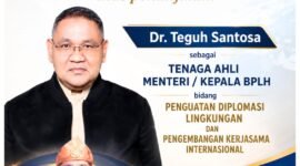 Penunjukan Dr. Teguh Santosa sebagai Tenaga Ahli Menteri/Kepala Badan Pengendalian Lingkungan Hidup (BPLH) bidang Penguatan Diplomasi Lingkungan dan Pengembangan Kerja Sama Internasional mendapat apresiasi dari berbagai kalangan.[De]
