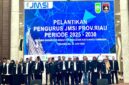 PELANTIKAN Jaringan Media SIber Indonesia (JMSI) Riau Perioide 2025-2030. Dheni Kurnia kembali pimpin JMSI Riau untuk periode kali kedua. [JMSI/Ist]