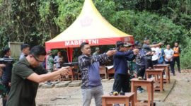 Perkuat sinergi dan koordinasi, PT BTB bersama dinas instansi lain laksanakan latihan menembak [btb]