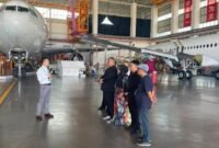 Fasilitas pemeliharaan pesawat milik Haikou Airport Aircraft Maintenance Engineering Co., Ltd. (HAAME) [Ju;]