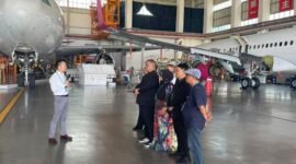 Fasilitas pemeliharaan pesawat milik Haikou Airport Aircraft Maintenance Engineering Co., Ltd. (HAAME) [Ju;]