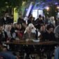 Wakil Gubernur Lampung, Jihan Nurlela, menghadiri kegiatan nonton bareng (nobar) pertandingan Piala Dunia FIFA 2026 bersama masyarakat di kawasan Pasar Kreatif dan Seni PKOR Way Halim, Rabu (1/7/2026).[De]