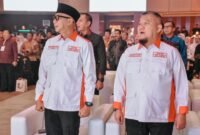 Gubernur Lampung Rahmat Mirzani Djausal yang juga Ketua DPD ABPEDNAS Lampung menghadiri Acara pelantikan dan pengukuhan Dewan Pimpinan Pusat (DPP), Dewan Pimpinan Daerah (DPD), dan Dewan Pimpinan Cabang (DPC) Srikandi Jaga Desa se-Indonesia.[De]