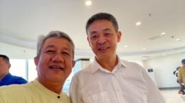 Ketua JMSI Lampung Ahmad Novriwan dan Prof Li dari Hainan University [Jul]