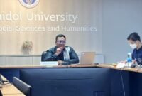 Dosen Fakultas Psikologi Islam Universitas Islam Negeri (UIN) Raden Intan Lampung (RIL), H. Rahmad Purnama, M.Si., turut berpartisipasi sebagai presenter dalam kegiatan International Seminar yang diselenggarakan Mahidol University.[De]