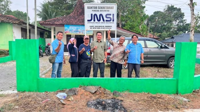 Usai Bertemu Pemkot Metro, Ketua dan Pengurus JMSI Lampung Bertandang Kesekretariat JMSI Cabang Metro