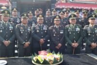 pelaksanan upacara peringatan Hari Bhayangkara ke-80, Polres Way Kanan mendapat kejutan dari Kodim 0427 Way Kanan.[Rm]