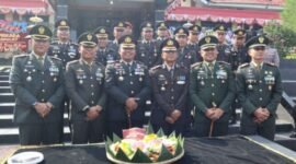 pelaksanan upacara peringatan Hari Bhayangkara ke-80, Polres Way Kanan mendapat kejutan dari Kodim 0427 Way Kanan.[Rm]