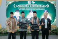 Gubernur Lampung, Rahmat Mirzani Djausal menyampaikan pentingnya kolaborasi seluruh elemen masyarakat dalam membangun Provinsi Lampung menuju daerah yang maju dan berdaya saing.[]