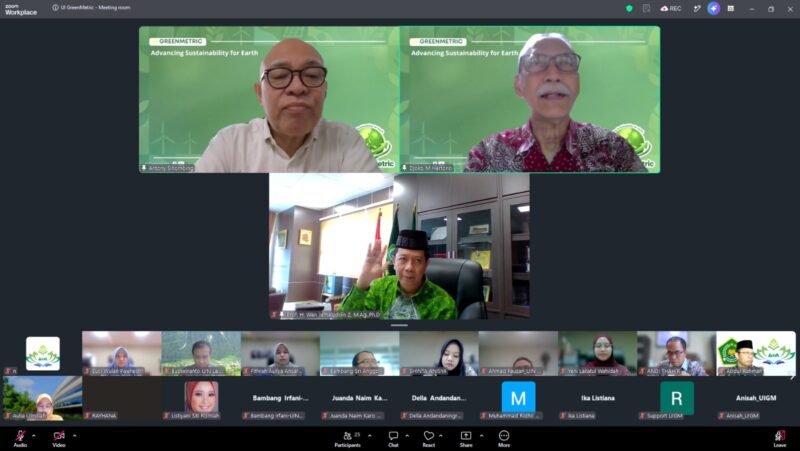 Asesor UI GreenMetric mengapresiasi peningkatan komitmen dan capaian keberlanjutan UIN Raden Intan Lampung (UIN RIL) dalam Third Assessment Meeting of UI GreenMetric Service Packages yang digelar secara daring, Rabu (1/7/2026). Pada kesempatan itu, UIN RIL juga kembali menerima Certificate of Compliance dan Four Trees Rating dari UI GreenMetric.[De].