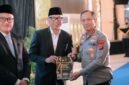 Gubernur Lampung Rahmat Mirzani Djausal menghadiri acara Syukuran Hari Bhayangkara ke-80 Tahun 2026 yang diselenggarakan di Gedung Serba Guna (GSG) Presisi Polda Lampung, Rabu (2/7/2026).[De]