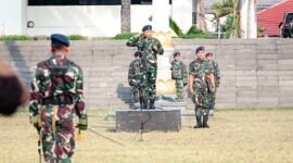 Pemerintah Provinsi Lampung diwakili oleh Asisten Pemerintahan dan Kesejahteraan Rakyat Setdaprov Lampung, M. Firsada mengikuti Upacara Bulanan Bersama Forkopimda Provinsi Lampung yang digelar di Lapangan Korpri, Kompleks Kantor Gubernur Lampung, Senin (6/7/2026).[De]