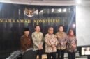 Ketua MPR RI H. Ahmad Muzani bersama para Wakil Ketua MPR RI, Rusdi Kirana, S.E., Dr. H.M. Hidayat Nur Wahid, M.A., dan Dr. H. Edhie Baskoro Yudhoyono, B.Com., menggelar Silaturahmi Kebangsaan dengan Pimpinan Mahkamah Konstitusi Republik Indonesia di Gedung Mahkamah Konstitusi, Jakarta, Rabu (8/7/2026).[De]