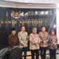 Ketua MPR RI H. Ahmad Muzani bersama para Wakil Ketua MPR RI, Rusdi Kirana, S.E., Dr. H.M. Hidayat Nur Wahid, M.A., dan Dr. H. Edhie Baskoro Yudhoyono, B.Com., menggelar Silaturahmi Kebangsaan dengan Pimpinan Mahkamah Konstitusi Republik Indonesia di Gedung Mahkamah Konstitusi, Jakarta, Rabu (8/7/2026).[De]