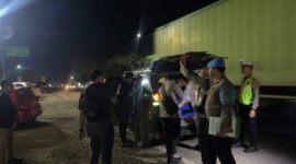 Jajaran Kepolisian Resor (Polres) Mesuji melaksanakan Apel Siaga Kompi I dalam rangka pengamanan dan pemeliharaan keamanan dan ketertiban masyarakat (Kamtibmas) selama masa libur, bertempat Pos Lantas Simpang Pematang, sabtu (11/07/26) malam.[Na]