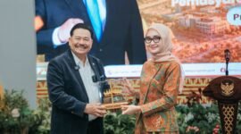 Wakil Gubernur Lampung Jihan Nurlela menyambut kunjungan Wakil Menteri Koordinator Bidang Hukum, Hak Asasi Manusia, Imigrasi, dan Pemasyarakatan (Kumham Imipas), Otto Hasibuan, di Provinsi Lampung.[De]