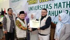 Ketua Umum Pengurus Besar Mathla'ul Anwar (PBMA) Dr. K.H. Jazuli Juwaini, M.A., M.M., melepas keberangkatan 448 mahasiswa Universitas Mathla'ul Anwar (UNMA) Banten, yang akan melaksanakan Kuliah Kerja Nyata (KKN) Tematik Tahun Akademik 2025/2026.[Hs]