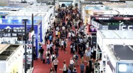 Foto yang diabadikan pada 19 April 2026 ini menunjukkan suasana Canton Fair ke-139 yang berlangsung di Guangzhou, Provinsi Guangdong, China selatan. (Xinhua)
