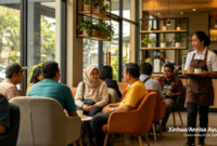 Kafe Mencari Jeda Seharian Kerja