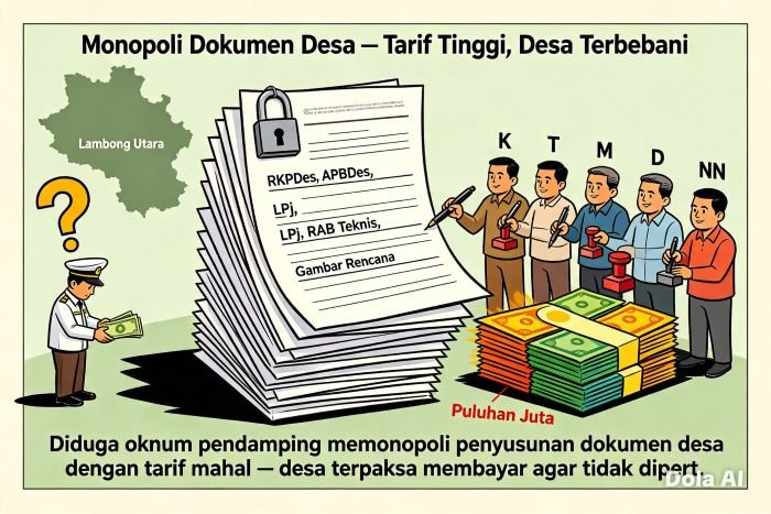 Monopoli Pembuatan Administasi di Desa
