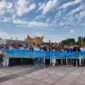 
Foto yang diabadikan pada 14 Agustus 2026 ini menunjukkan para pemuda mancanegara yang mengikuti Kamp Persahabatan Pemuda Internasional Ningxia berfoto bersama di Daerah Otonom Etnis Hui Ningxia di Tiongkok barat laut. (Xinhua)