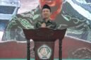 Sekdaprov Dr Marindo Kurniawan Saat Membaca Sambutan Gubernur Lampung di FKPP di Lampung Selatan [Lin]