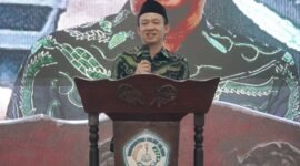 Sekdaprov Dr Marindo Kurniawan Saat Membaca Sambutan Gubernur Lampung di FKPP di Lampung Selatan [Lin]