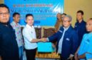 Ketua JMSI Tulangbawang, Suhirman terima SK Pengurus dan Ketua Pengda JMSI Lampung Ahmad Novriwan di Tulangbawang {SJ]