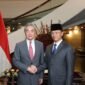 Menteri Luar Negeri China Wang Yi, yang juga merupakan anggota Biro Politik Komite Sentral Partai Komunis China, bersama-sama memimpin Konferensi Pertama Mekanisme Dialog Strategis Komprehensif China-Indonesia dengan Menteri Luar Negeri Republik Indonesia Sugiono di Jakarta pada 21 Agustus 2026. (Xinhua)