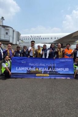 Transnusa Resmikan Penerbangan Perdana Jakarta-Lampung dan Lampung-Kuala Lumpur