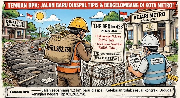 Kejari Segera Kordinasi dengan para kontraktor terkait kelebihan bayar yang dilakukan Pemkot Metro [lin]