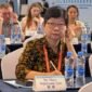 Maya Septriana Tjin, ketua Perkumpulan Pendidikan Tinggi Kesehatan Tradisional Indonesia (PPTKTI) sekaligus profesor di Universitas Airlangga, menghadiri upacara pembukaan Forum Pengobatan Tradisional SCO 2026 di Nanchang, Provinsi Jiangxi, Tiongkok timur, pada 17 September 2026. (Xinhua)