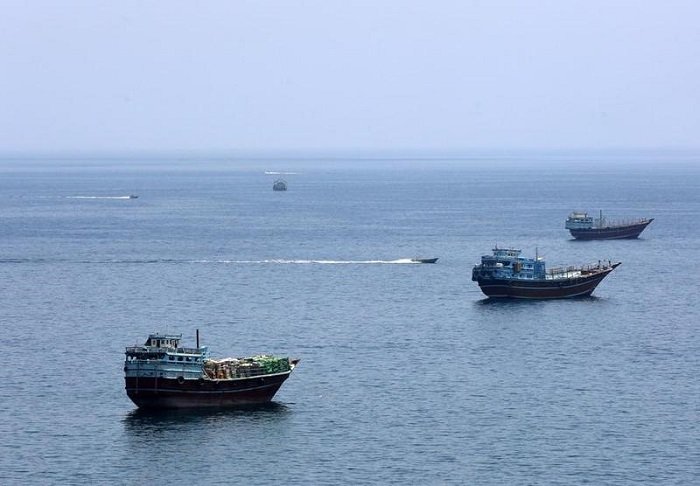 Foto yang diabadikan pada 20 Juni 2026 ini menunjukkan Selat Hormuz di dekat Khasab, sebuah kota kecil di Oman utara. (Xinhua)