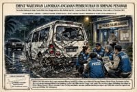 Ilustrasi Percobaan Pembunuhan 4 Wartawan Tuba