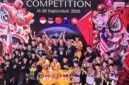 Tim barongsai Guang Xi Xing Lion Troupe of Ting County dari Tiongkok berhasil menjuarai ajang Barongsai International Competition 2026 yang digelar di Mal Ciputra Jakarta pada 20 September 2026. (Xinhua)