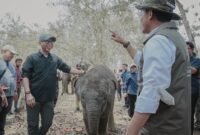 Kemenhut Raja Juli dan Gubernur Lampung di TNWK [KLp]