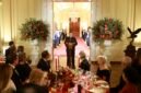 PRESIDEN Tiongkok Xi Jinping menyampaikan pidato dalam jamuan makan malam kenegaraan di Gedung Putih, Washington DC, Amerika Serikat, pada 24 September 2026. (Xinhua)