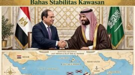 Presiden Mesir Abdel-Fattah al-Sisi pada Selasa (15/9) bertemu dengan Putra Mahkota sekaligus Perdana Menteri Arab Saudi Mohammed bin Salman bin Abdulaziz Al Saud di Kairo [Xinhua]