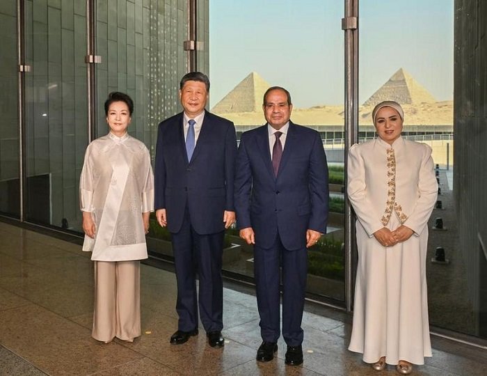 Presiden Tiongkok dan Mesir bersama Istri di Museum Besar [Xin]