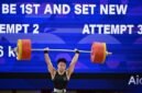Lifter Indonesia Rahmat Erwin Abdullah berlaga dalam final nomor 75 kg putra cabang olahraga angkat besi di ajang Asian Games ke-20 Aichi-Nagoya 2026 di Nagoya, Jepang, pada 26 September 2026. Rahmat penyumbang medali emas kedua buat Indonesia (Xinhua)