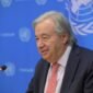 SEKRETARIS Jenderal Perserikatan Bangsa-Bangsa (PBB) Antonio Guterres berbicara kepada awak media menjelang pekan tingkat tinggi Majelis Umum PBB tahun ini di markas besar PBB di New York pada 16 September 2026. (Xinhua)