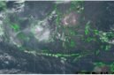 Citra sebaran abu viulkanis dari Himawari-9 tanggal 6 September 2026 Pukul 01:00 UTC (sumber: BMKG).