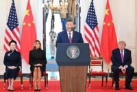 
Presiden Tiongkok Xi Jinping berpidato dalam upacara penyambutan yang digelar oleh Presiden Amerika Serikat (AS) Donald Trump di Gedung Putih di Washington DC, AS, pada 24 September 2026. (Xinhua)